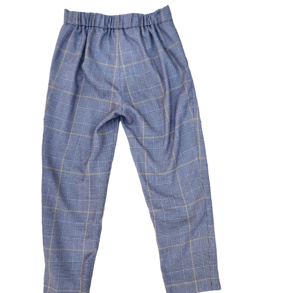 Babaton Plaid Trouser Brown Stretch Waistband 2 - Picture 4 of 11